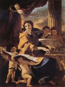 Nicolas Poussin St Cecilia France oil painting artist
